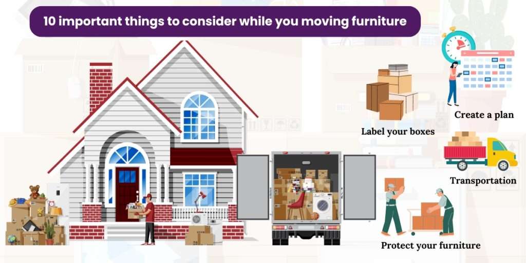 10 important things to consider while you moving furniture